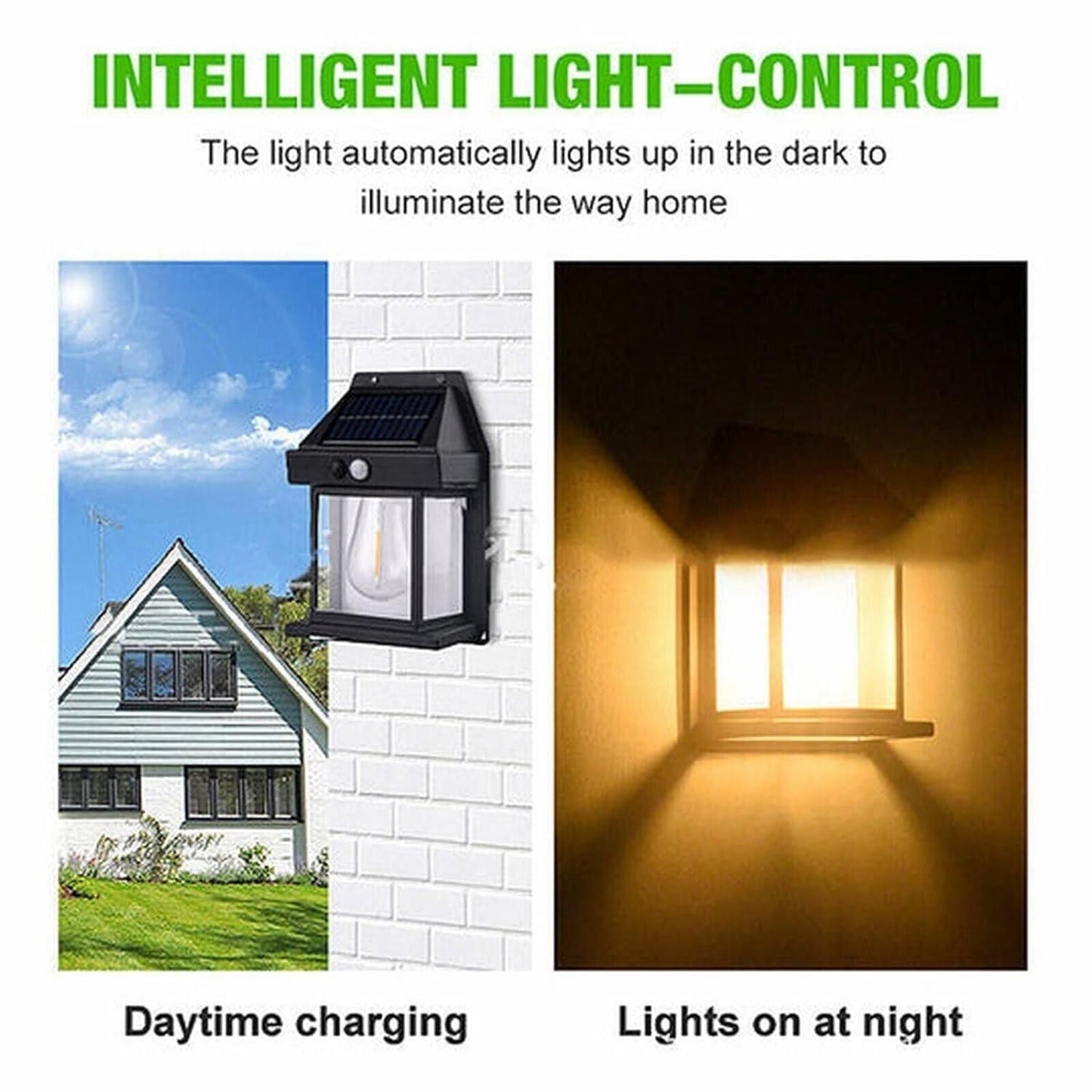 Solar Light Outdoor Wall Light - bazaarOwl