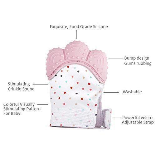 Silicone Self Soothing Teether Gloves Toy for Babies - bazaarOwl