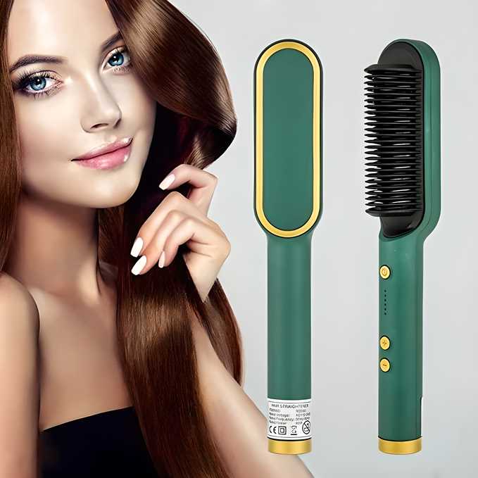 Professional Electric Hair Straightener Comb Brush - bazaarOwl