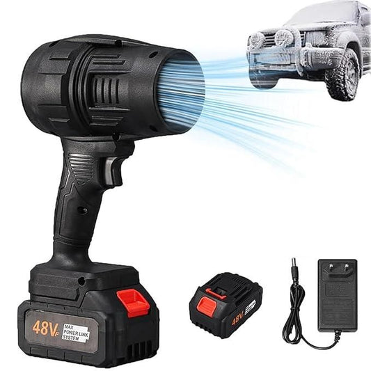 Cordless Turbo Jet Blower | Powerful Electric Handheld Air Blower for Dust Cleaning, Car Washing & Snow Removal - bazaarOwl