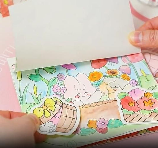 Cartoon Art Coloring Painting Set for Kid's - bazaarOwl