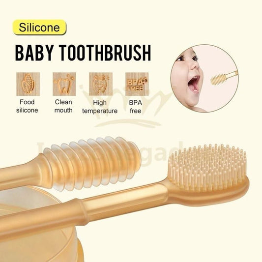 Soft Silicone Bristle Oral Care Toothbrush For Baby - bazaarOwl
