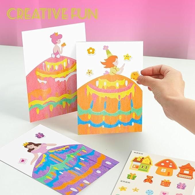Rainbow Dot Painting Art Kits - bazaarOwl