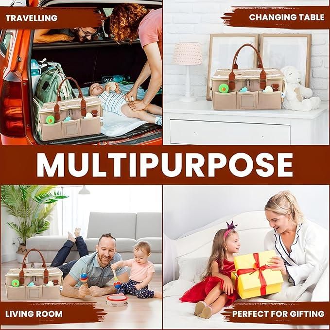 Nursery Storage Organizer-Foldable and Portable for Travelling - bazaarOwl