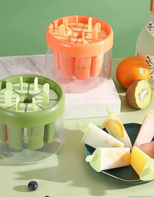 Reusable DIY 8 Pieces Ice Pop Mould - bazaarOwl