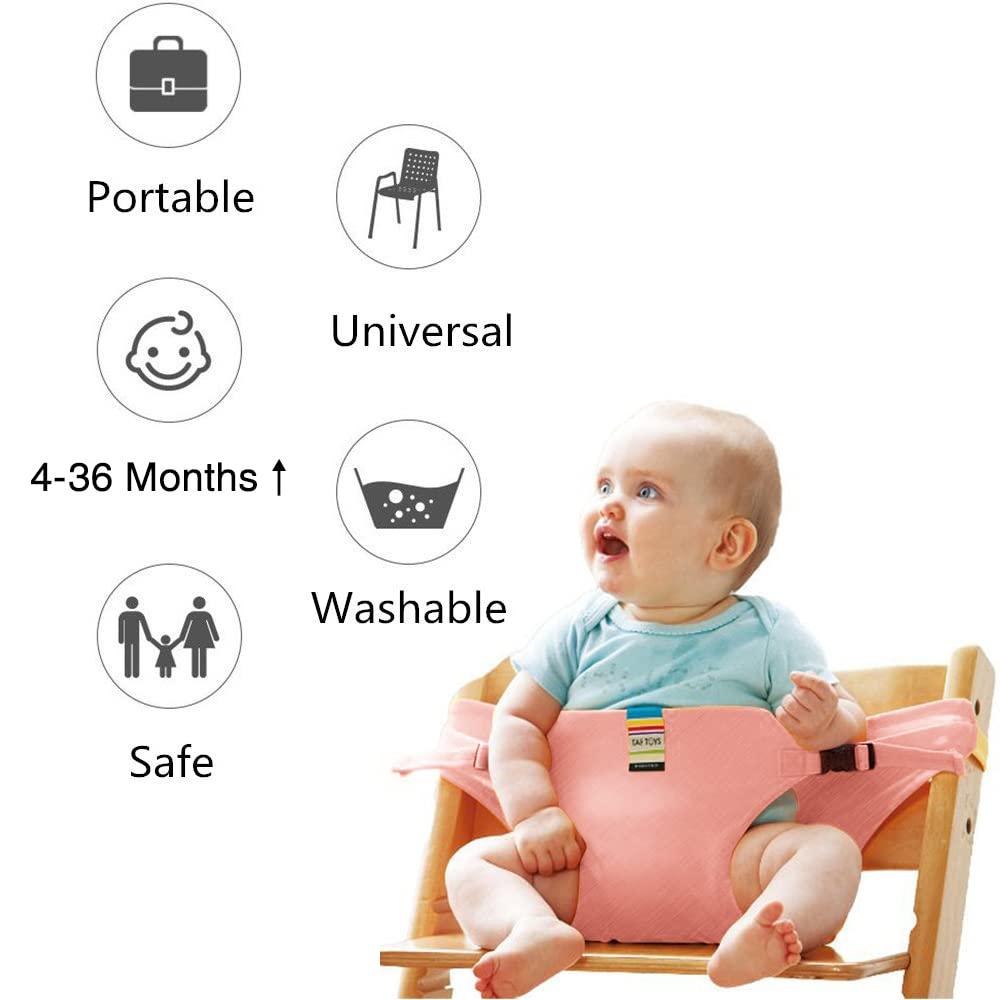 Seat for High Chair Baby Feeding Safety Seat with Strap - bazaarOwl