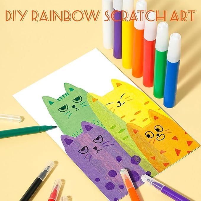 Rainbow Dot Painting Art Kits - bazaarOwl