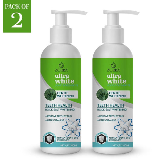 Zorba Ultra White Liquid Toothpaste 100ML (Pack of 2) - bazaarOwl