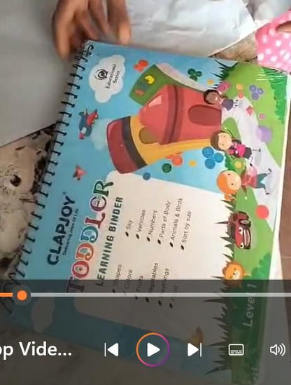 Toddler Learning Binder - bazaarOwl