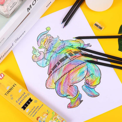 12 Pieces Rainbow Pencils - bazaarOwl