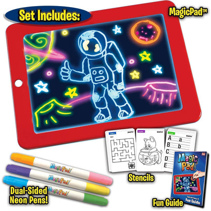 Light Up LED Magic Sketch Pad - bazaarOwl