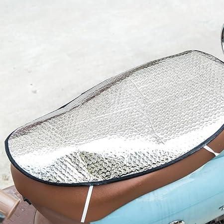 Sun Shade Bike Seat Cover | Aluminium Foil Silver Cover for Two-Wheelers - bazaarOwl