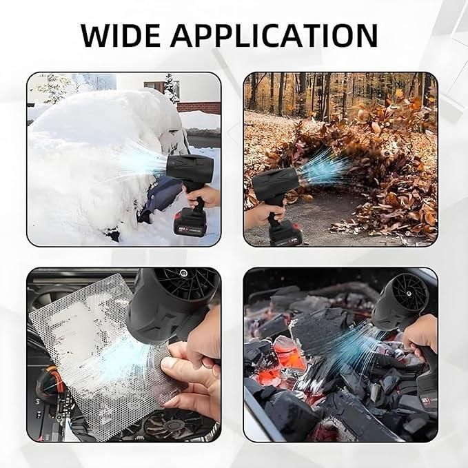 Cordless Turbo Jet Blower | Powerful Electric Handheld Air Blower for Dust Cleaning, Car Washing & Snow Removal - bazaarOwl