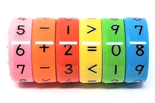 Math Cylinder Circular Shape Educational Abacus Puzzle - bazaarOwl