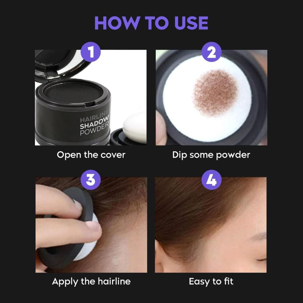 Hairline Black Powder Mini Portable - bazaarOwl
