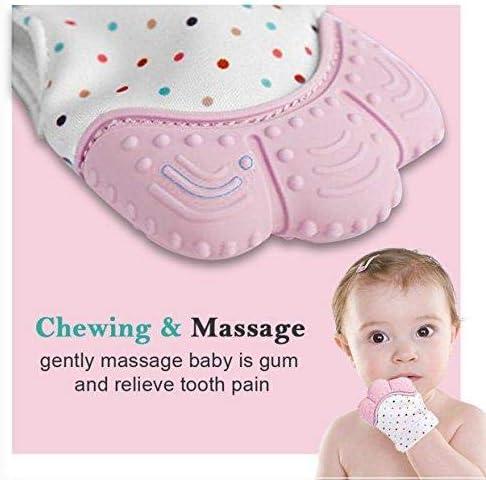 Silicone Self Soothing Teether Gloves Toy for Babies - bazaarOwl