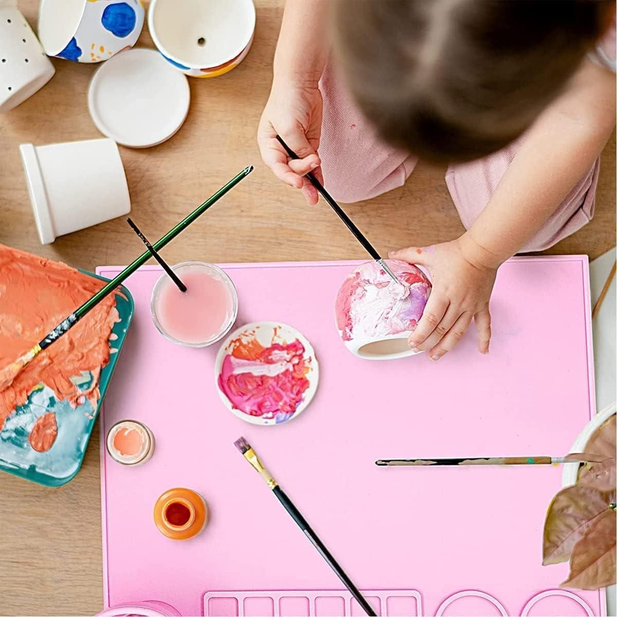 Silicone Craft Mat for Painting Play Doh and Clay for Kids - bazaarOwl