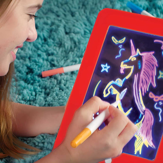 Light Up LED Magic Sketch Pad - bazaarOwl