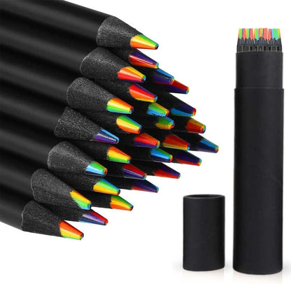 12 Pieces Rainbow Pencils - bazaarOwl
