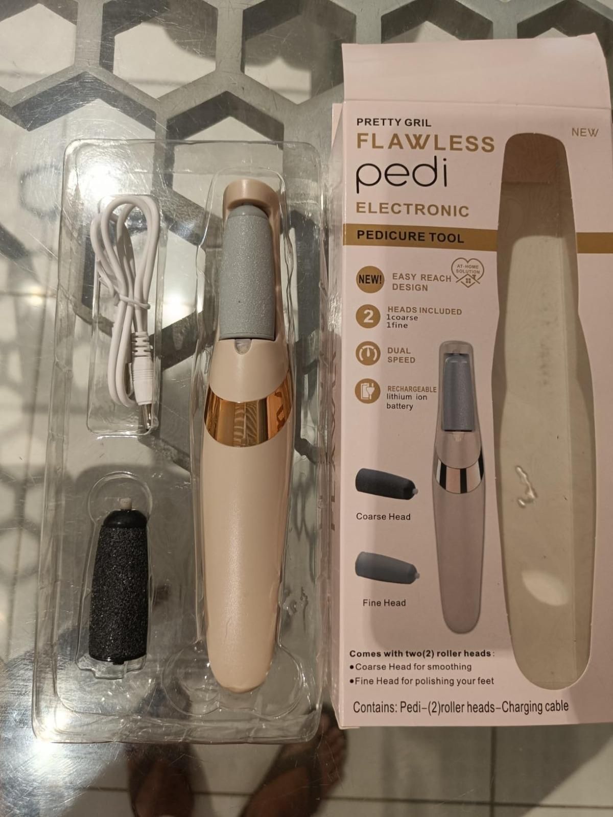 Electronic Cordless Pedicure Callus Dead Skin Remover Polishing Tool - bazaarOwl