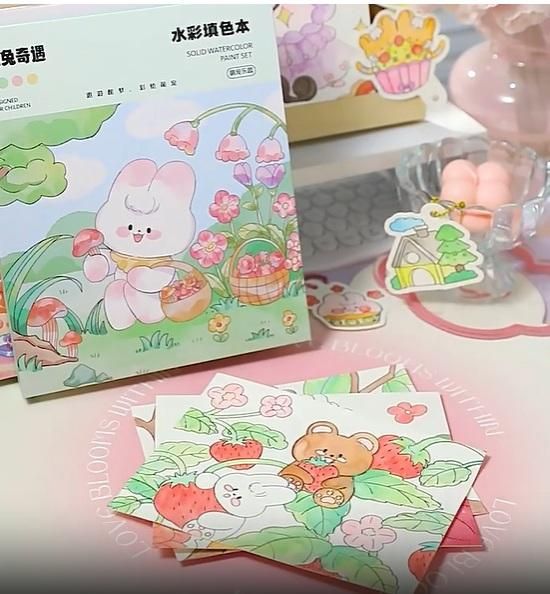 Cartoon Art Coloring Painting Set for Kid's - bazaarOwl