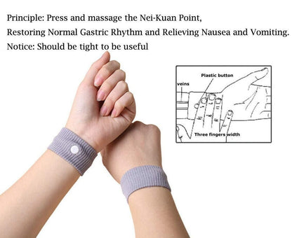 Motion Sickness Relief Wristbands Pair of 2 - bazaarOwl
