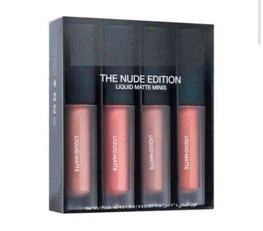 Nude Red Edition Different Shades Liquid Lipstick Set of 4 (16ml) - bazaarOwl