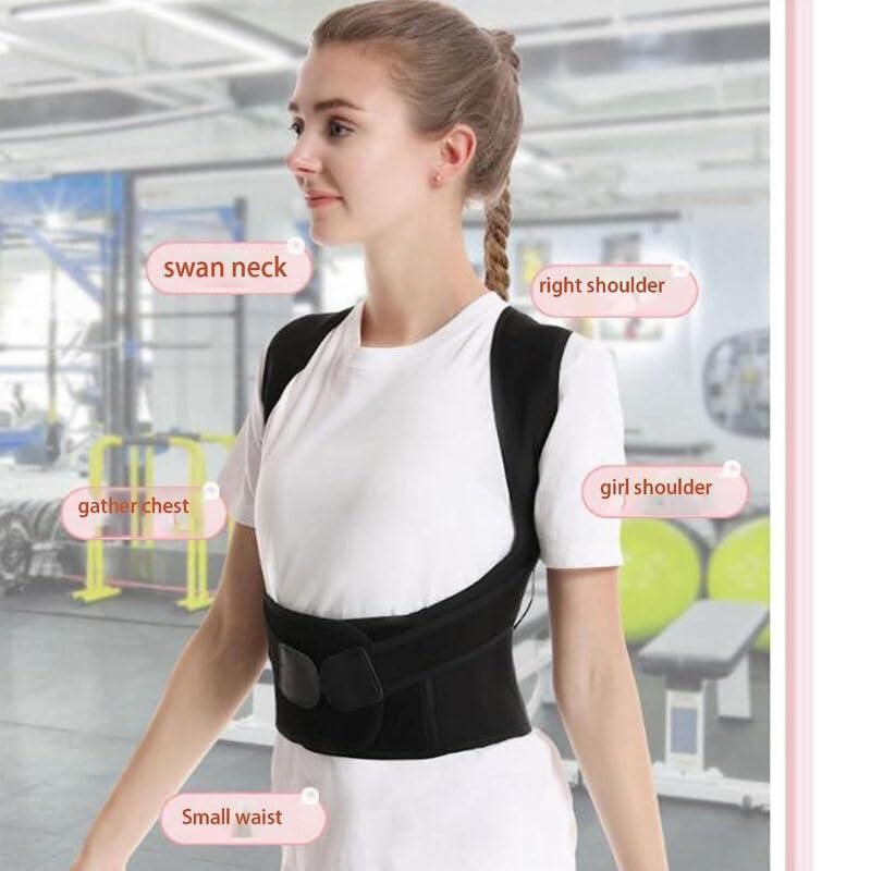 Adjustable Back Posture Corrector Belt for Men & Women | Slouching & Back Pain Relief Brace - bazaarOwl