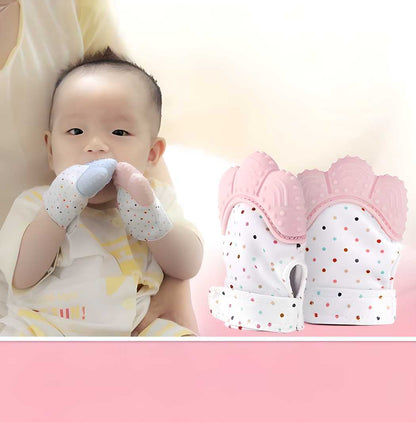 Silicone Self Soothing Teether Gloves Toy for Babies - bazaarOwl