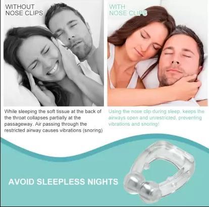 Anti-Snoring Nose Clip Device for Men & Women | Reusable Nasal Dilator to Stop Snoring Naturally - bazaarOwl