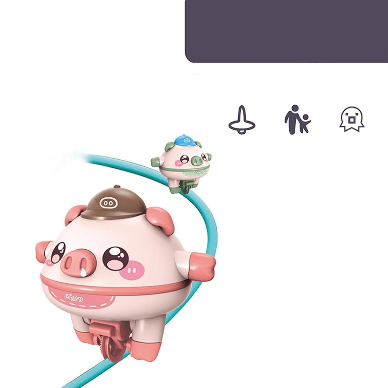 Tightrope Walking Tumbler Pig Walking Tightrope for Children - bazaarOwl