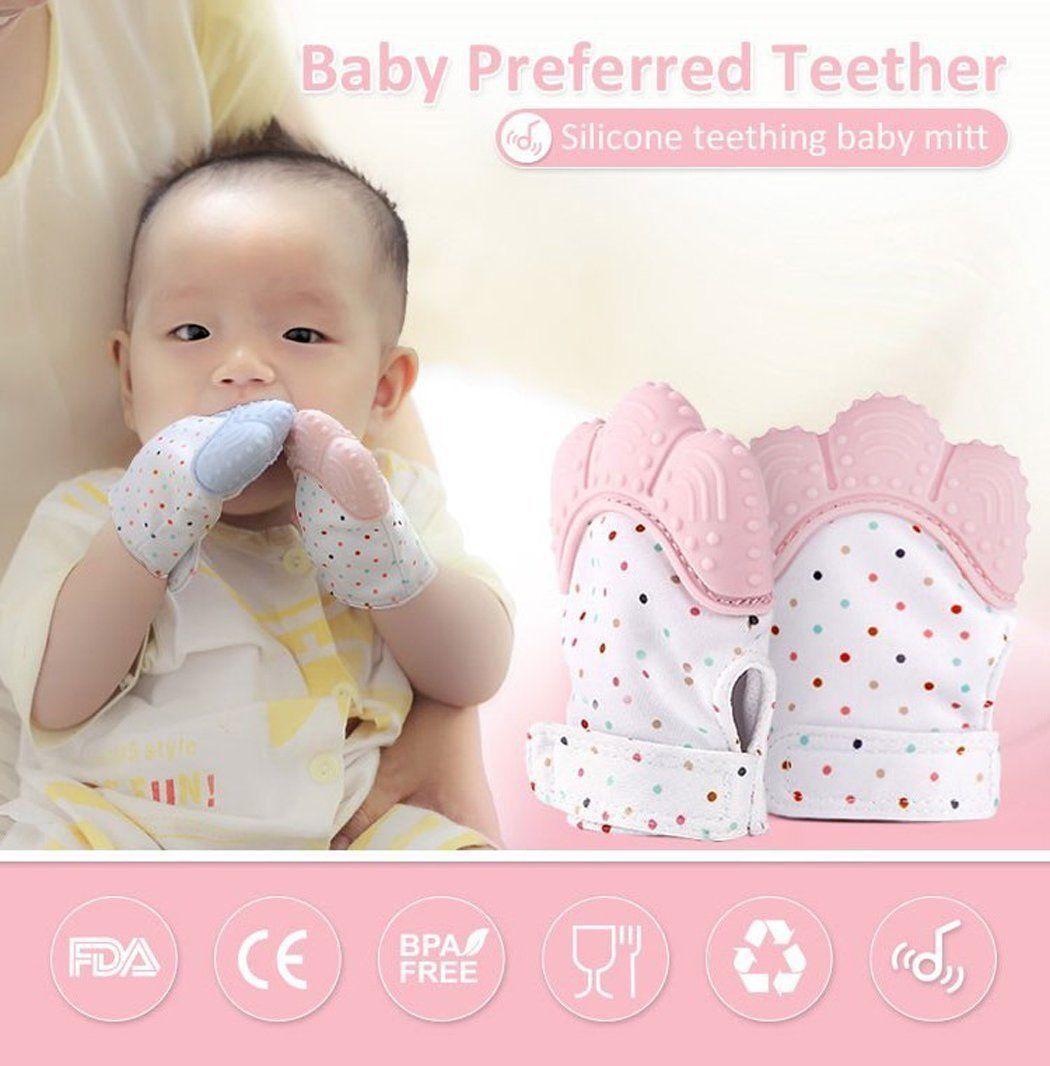 Silicone Self Soothing Teether Gloves Toy for Babies - bazaarOwl