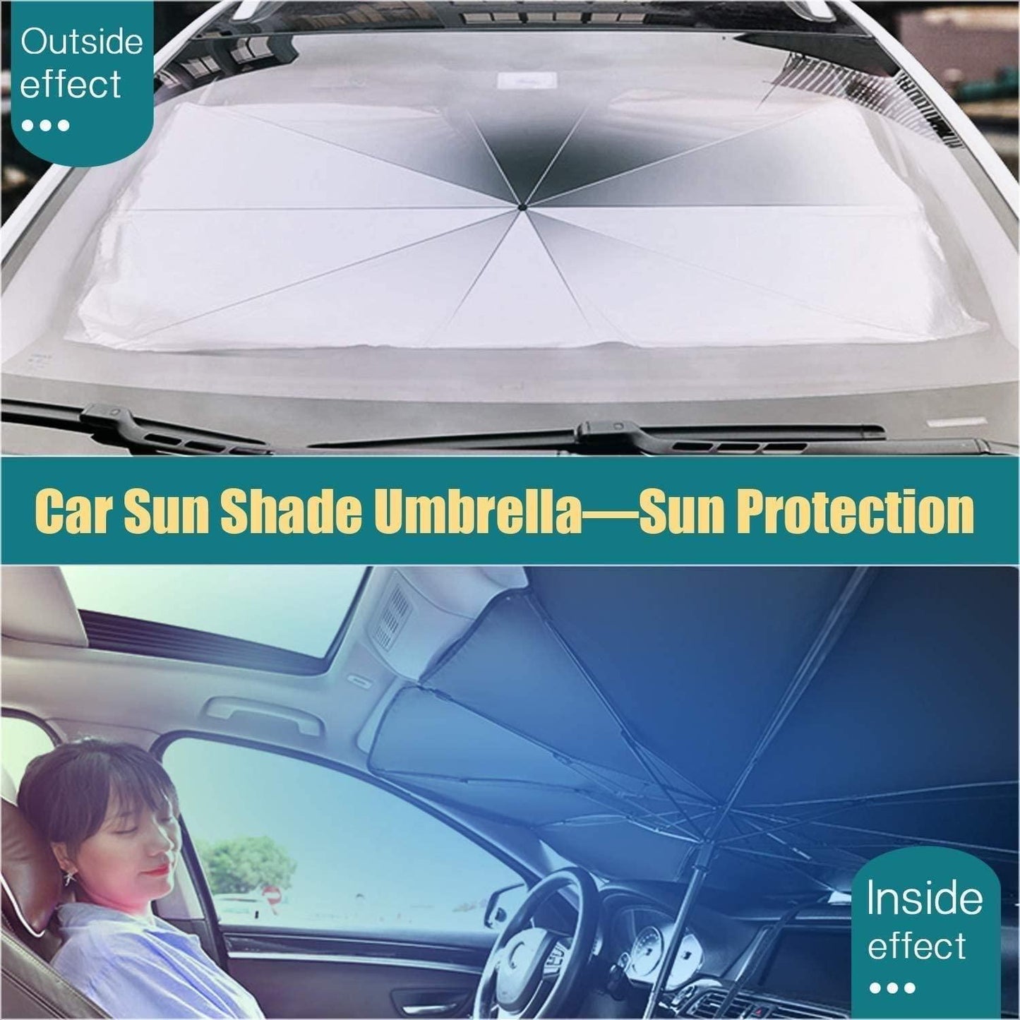 Car Windshield Sun Shade Umbrella� - bazaarOwl