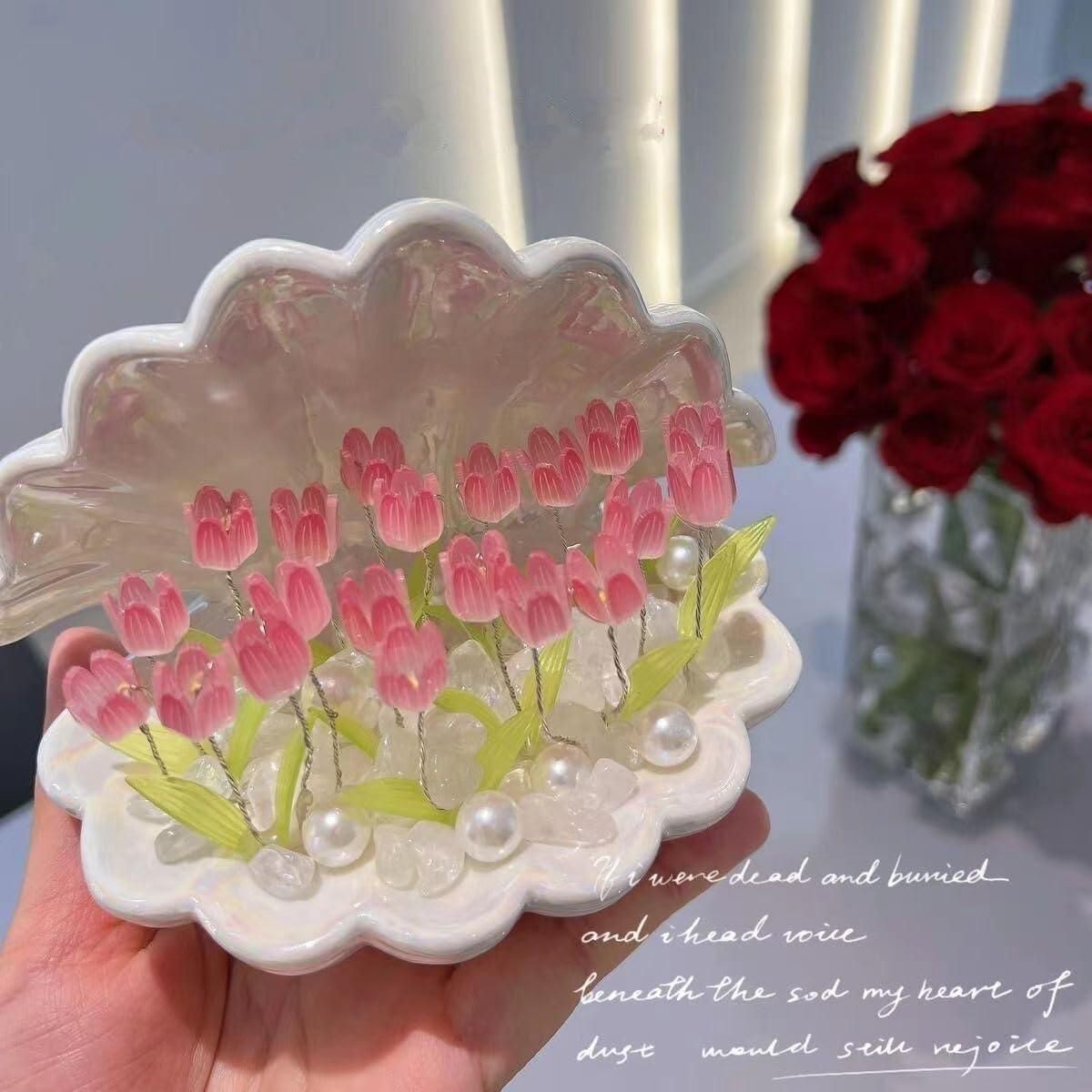 Tulip Night Light Flower Lamp Shell Light - bazaarOwl