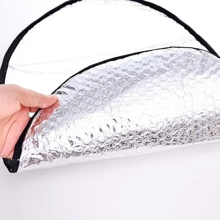 Sun Shade Bike Seat Cover | Aluminium Foil Silver Cover for Two-Wheelers - bazaarOwl