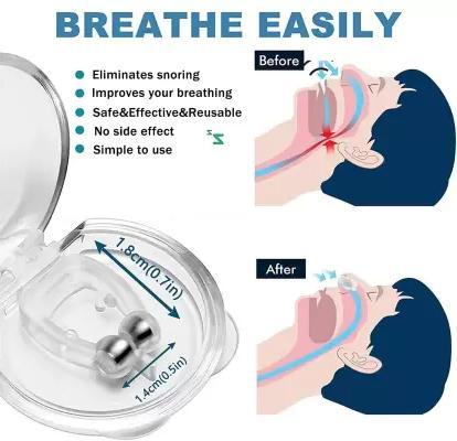 Anti-Snoring Nose Clip Device for Men & Women | Reusable Nasal Dilator to Stop Snoring Naturally - bazaarOwl