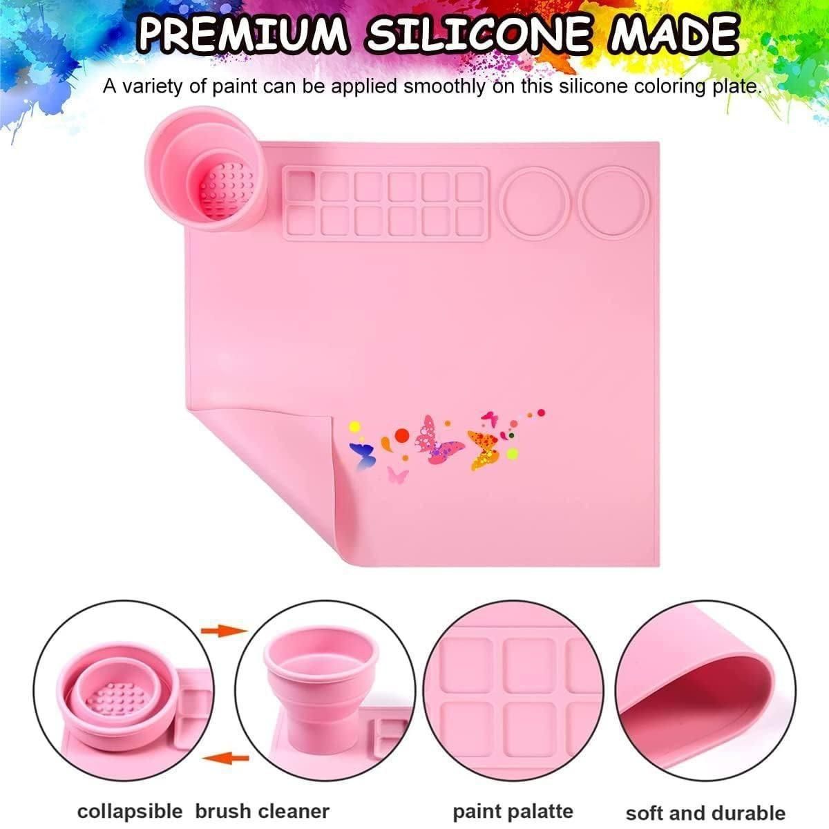 Silicone Craft Mat for Painting Play Doh and Clay for Kids - bazaarOwl