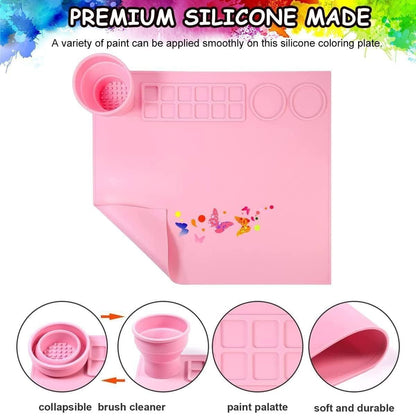 Silicone Craft Mat for Painting Play Doh and Clay for Kids - bazaarOwl