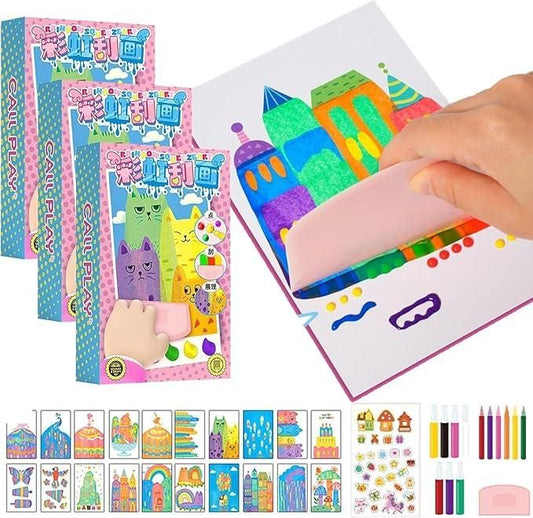 Rainbow Dot Painting Art Kits - bazaarOwl
