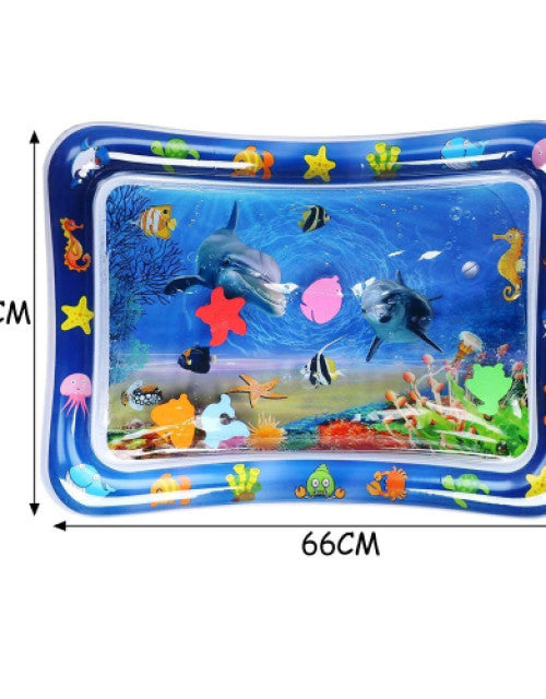 Baby Kids Water Mat Toys Inflatable Tummy Time Leakproof Water Mat - bazaarOwl
