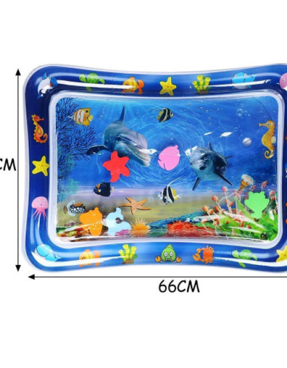 Baby Kids Water Mat Toys Inflatable Tummy Time Leakproof Water Mat - bazaarOwl