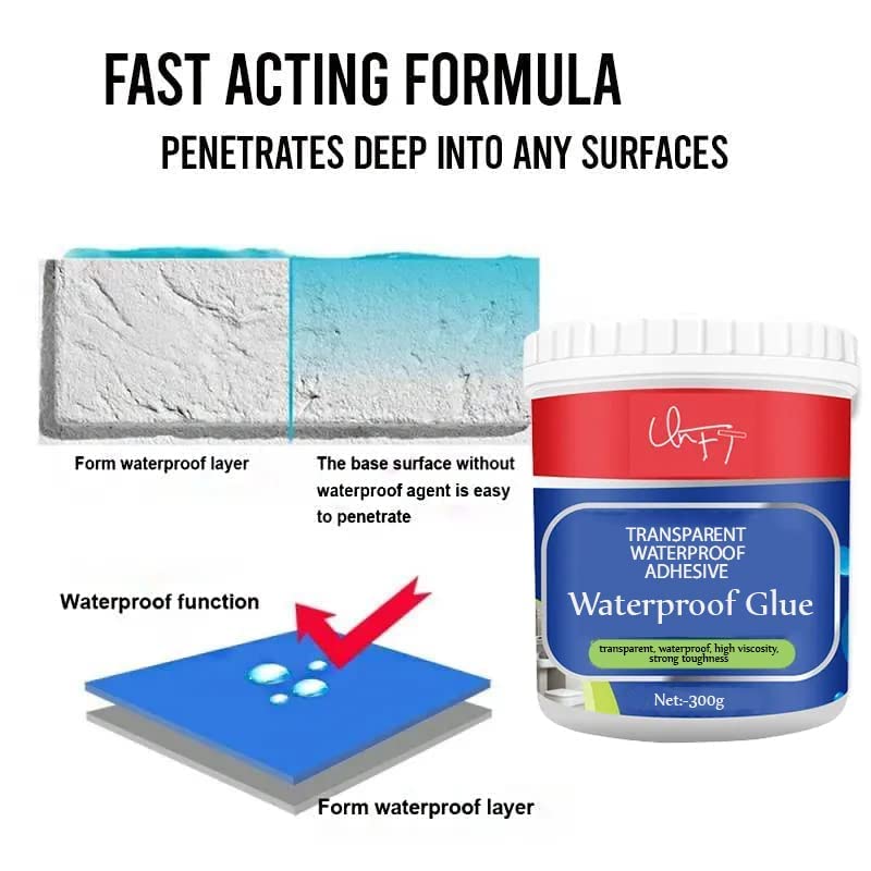 Waterproof Glue with Brush - bazaarOwl