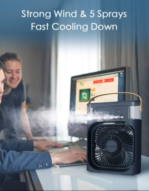 Portable Humidifier Air Cooler Mist Fan Mini Cooler for Home - bazaarOwl