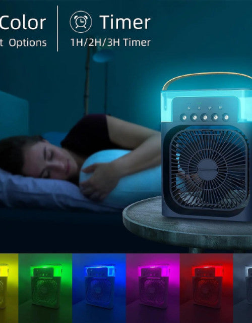 Portable Humidifier Air Cooler Mist Fan Mini Cooler for Home - bazaarOwl
